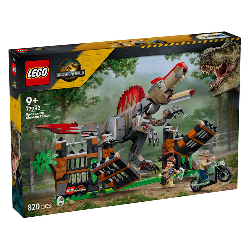 Afbeelding laden in galerijviewer, Lego jurassic world spinosaurus ontsnapping dinosaurus speelgoed voor kinderen 77982

