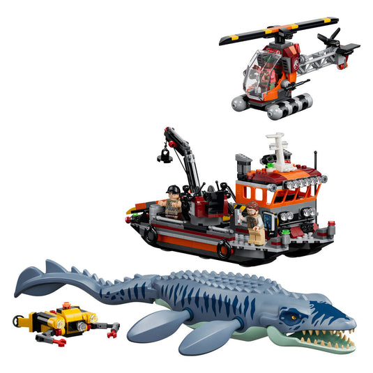 Lego jurassic world mosasaurus bootaanval