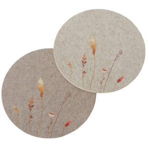 Boltze home placemat kornelia ø38cm vilt
