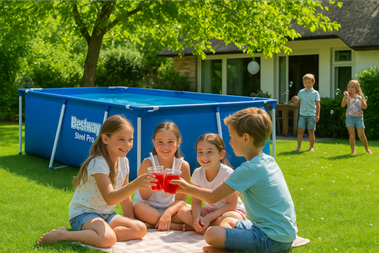 Bestway Zwembad steel pro rechthoek 300
