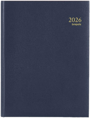 Brepols bureauagendatiming week nl 2026 lima blauw 17x22cm