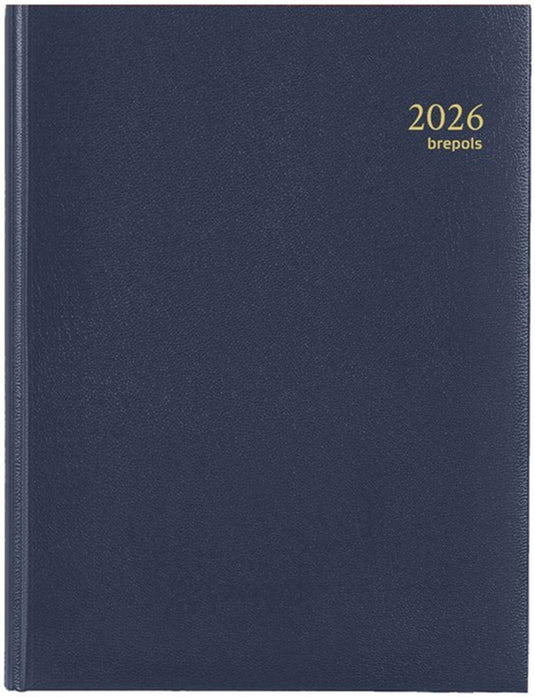 Brepols bureauagendatiming week nl 2026 lima blauw 17x22cm