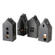 Boltze home lantaarn bryne house 6x8xh17cm metaal zwart