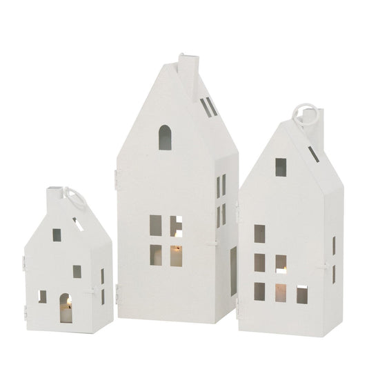 Boltze home lantaarnset a 3 stuks in huis model wit
