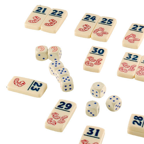 999games 999 games regenwormen dobbelspel (nederlands, 2 - 7 spelers, 20 minuten, vanaf 8 jaar)