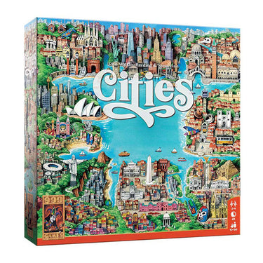 999games 999 games cities bordspel (nederlands, 2 - 4 spelers, 30 minuten, vanaf 10 jaar)