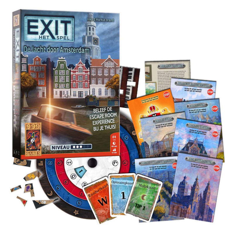 Afbeelding laden in galerijviewer, 999-games spel exit jacht door amsterdam | 2 stuks
