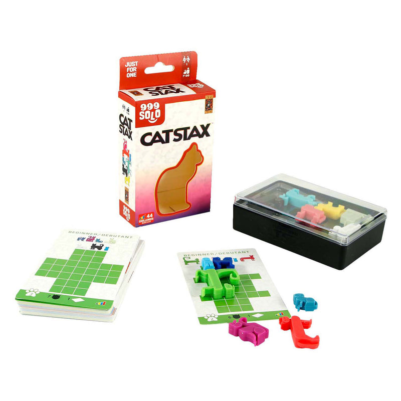 Load image into Gallery viewer, 999games 999 games cat stax denkspel (nederlands, 1 speler, vanaf 7 jaar, 44 opdrachten)
