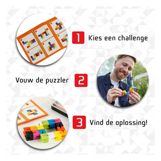 999games 999 games flex puzzler max denkspel (nederlands, 1 speler, vanaf 7 jaar, 80 opdrachten)