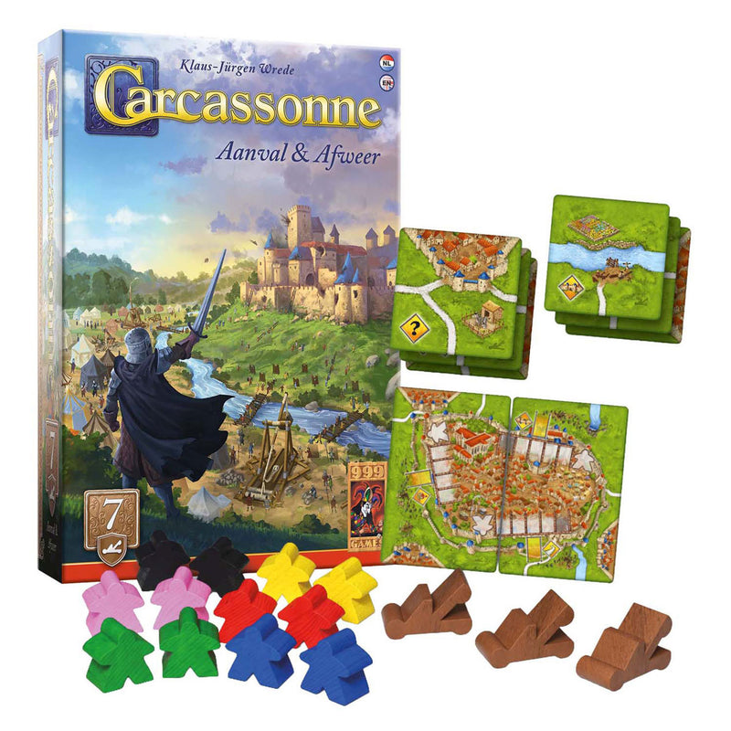 Afbeelding laden in galerijviewer, 999games 999 games carcassonne aanval afweer uitbreiding
