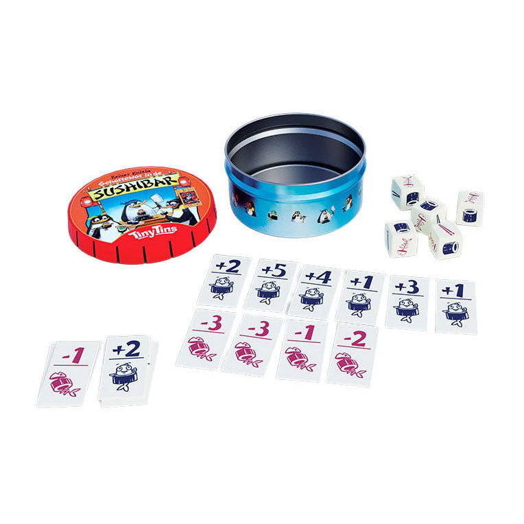 ギャラリービューアに画像をロードする, 999-games spel tiny tins geharrewar in de sushibar | 2 stuks
