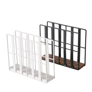 Boltze home servethouder lurio metaal hout l8 x b5 x h15cm verkrijgbaar in wit of zwart