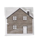 Boltze home servetten homewood in vorm van een huis 12 stuks ( opgevouwen 16x16cm )