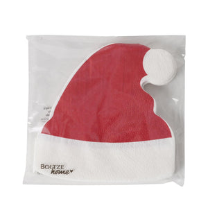 Boltze home servetten clausy kerstmis 12-delig rood papier 33x33cm