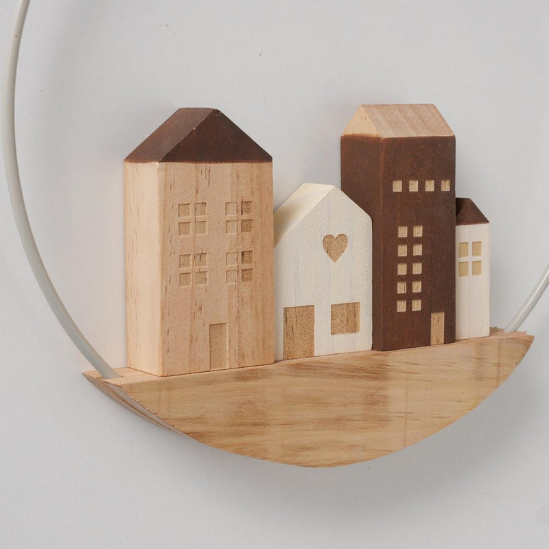 Afbeelding laden in galerijviewer, Boltze home decoratieve hanger met huisjes dia 25cm
