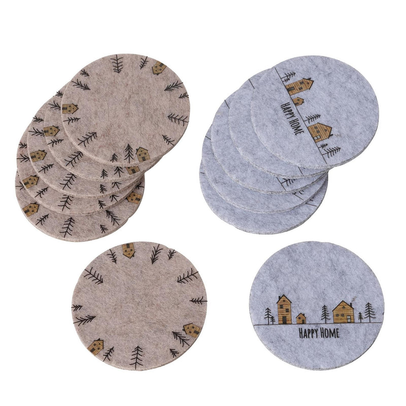 Load image into Gallery viewer, Boltze home onderzetterset homewood vilt 6 stuks
