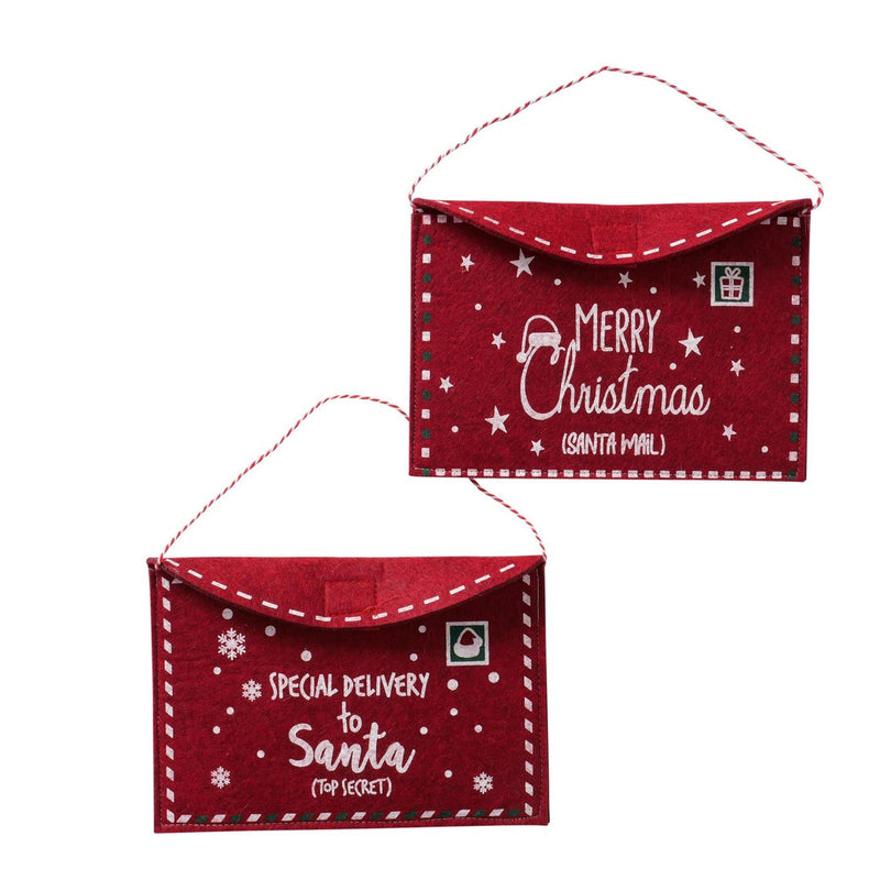 Load image into Gallery viewer, Boltze home cadeauzakje envelop vilt 15x21cm rood

