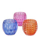Boltze home theelichthouder glas h8,5cm 3 assorti