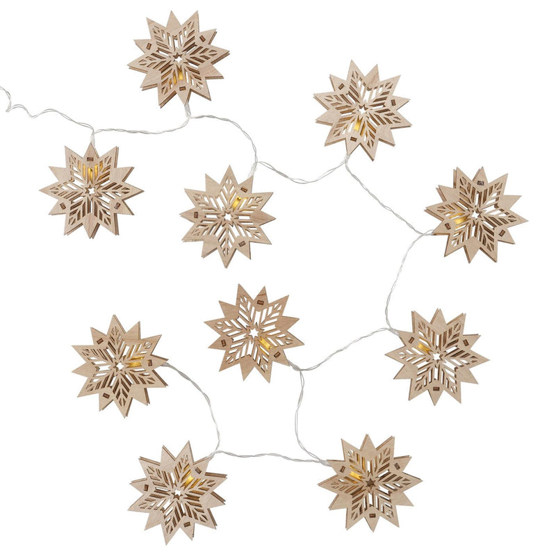 Load image into Gallery viewer, Boltze home lichtketting led met 10 houten sterren
