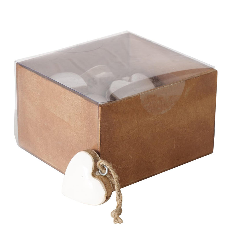 Afbeelding laden in galerijviewer, Boltze home hanger hart inami hout 5x5cm 16 stuks
