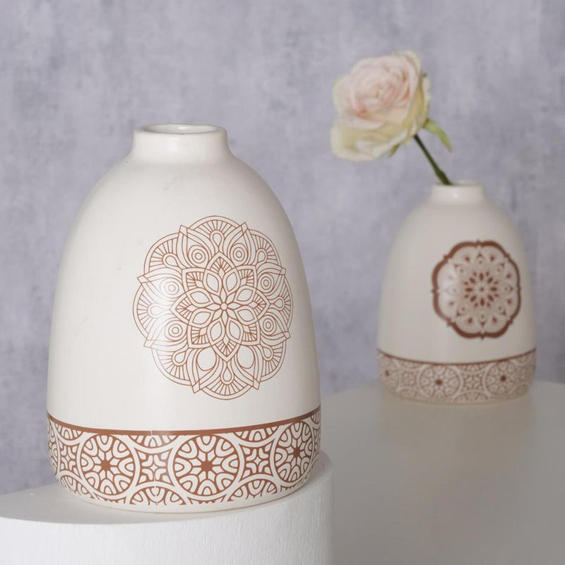 Load image into Gallery viewer, Boltze home vaas aardewerk h16cm chakra

