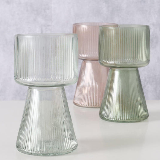 Boltze home vaas imano glas ø10xh18cm
