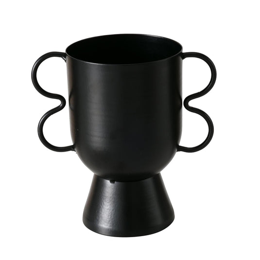Boltze home bloempot h16 metaal matzwart