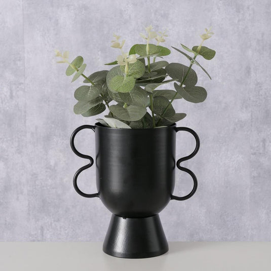 Boltze home bloempot h16 metaal matzwart