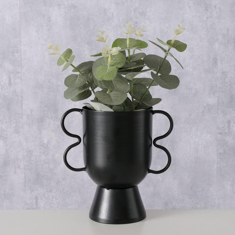 Load image into Gallery viewer, Boltze home bloempot h16 metaal matzwart
