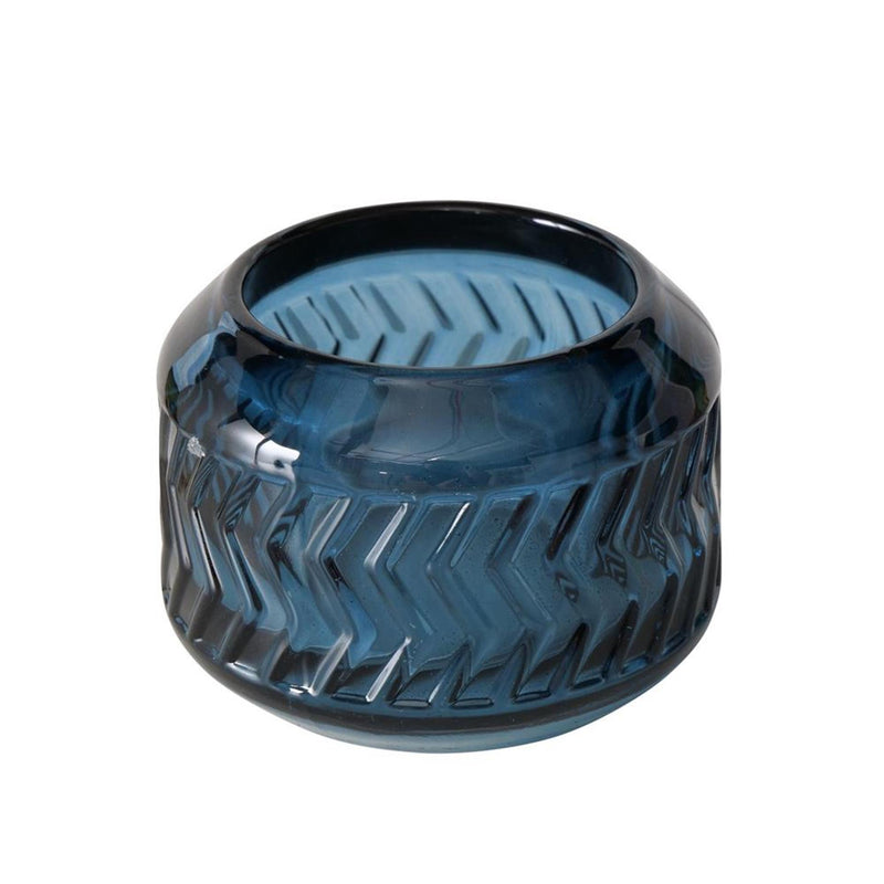 Afbeelding laden in galerijviewer, Boltze home theelichthouder 'vadina' glas dia.8x6cm blauw 3 assorti
