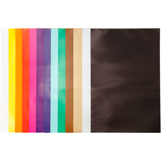 Glanspapier, vel 32x48 cm, 80 gr, diverse kleuren, 100 vel 1 doos