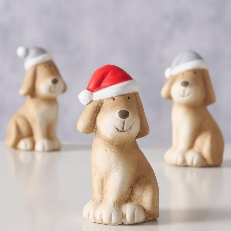 Load image into Gallery viewer, Boltze home beeld kersthond keramiek h7,4cm
