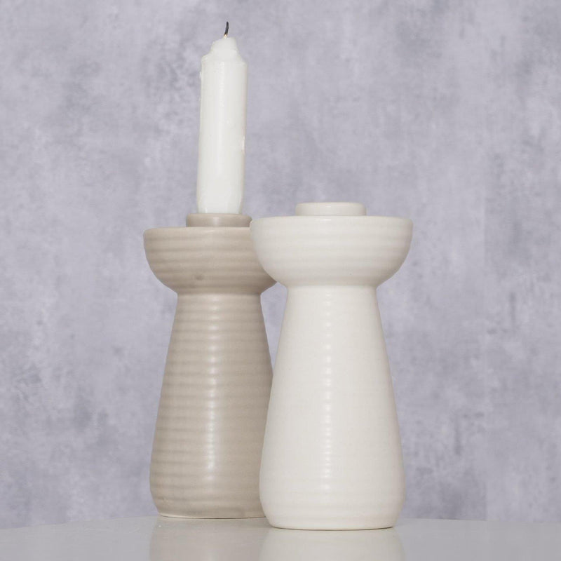 Afbeelding laden in galerijviewer, Boltze home kandelaar galina ã˜7xh14cm 2 assorti
