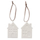 Boltze home hanger huisje samy porselein 6xh8cm wit