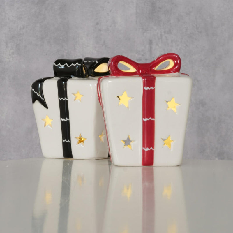 Load image into Gallery viewer, Boltze home beeld cadeautje led h10cm keramiek
