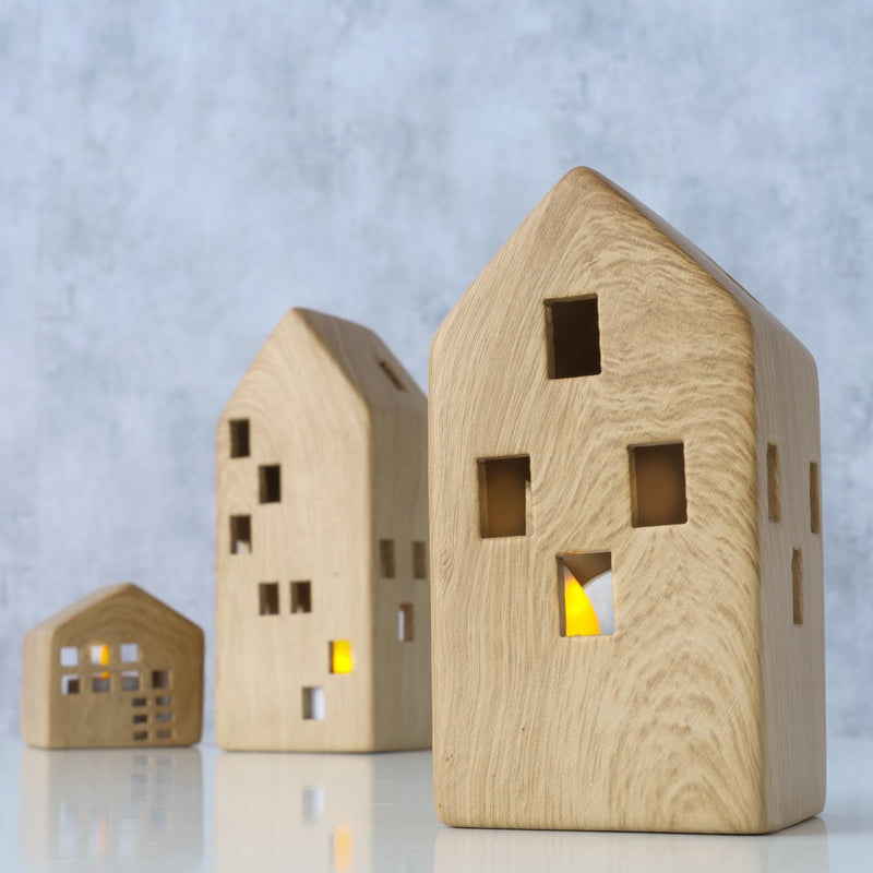 Load image into Gallery viewer, Boltze home theelichthouder huismodel set a 3
