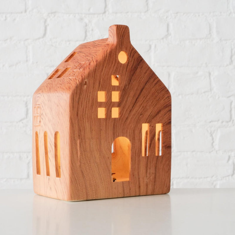 Load image into Gallery viewer, Boltze home deco huisje hygga porselein led h14cm
