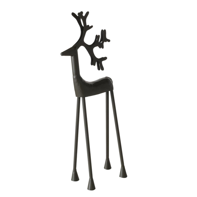 Load image into Gallery viewer, Boltze home beeld hert zwart metaal h55,5cm
