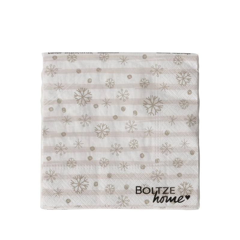Load image into Gallery viewer, Boltze home servetten snowflake 33cm 20-delig
