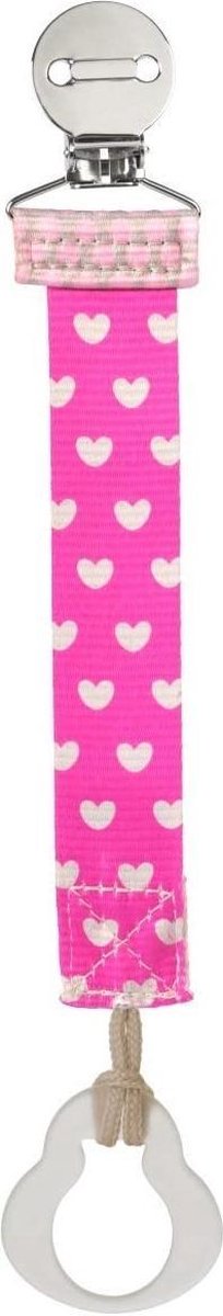 Chicco fopspeenketting meisjes 14,6 cm polyester roze