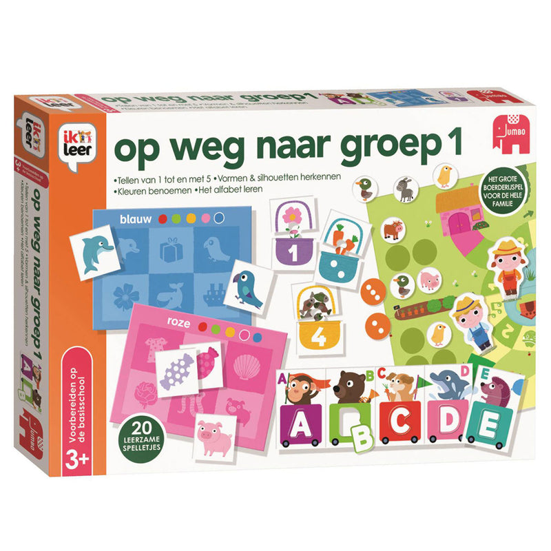 Load image into Gallery viewer, Jumbo ik leer op weg naar groep 1 educatief spel
