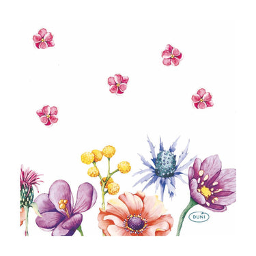 Duni servetten breezy butterflies 3-laags tissue 24x24cm