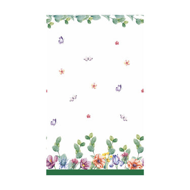Duni tafellaken breezy butterflies cel 138x220cm