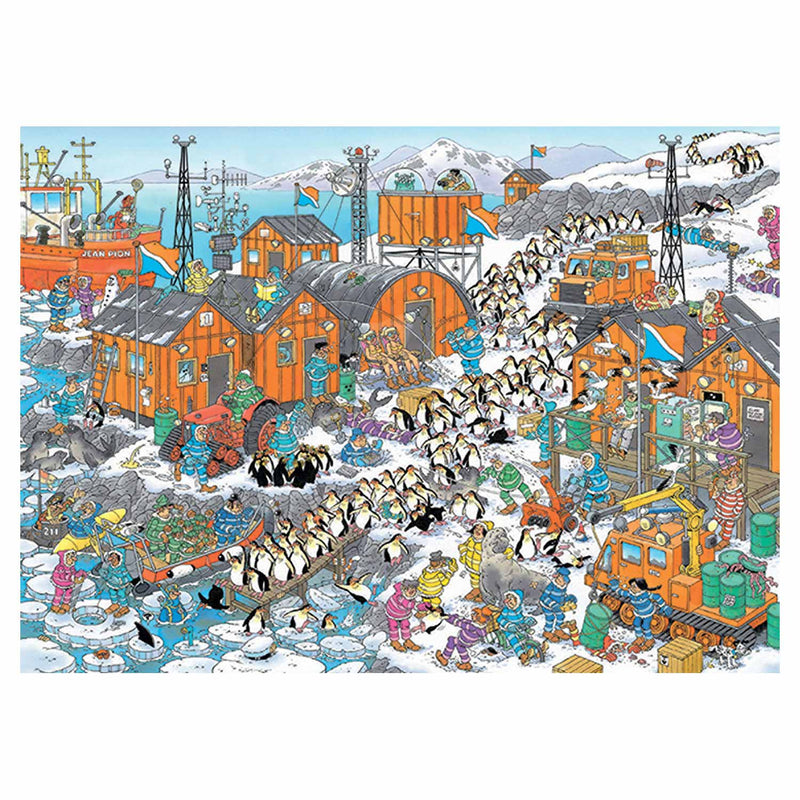 Load image into Gallery viewer, Jumbo jan van haasteren legpuzzel - zuidpool, 1000st.
