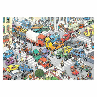 Jan van haasteren legpuzzel - traffic chaos, 3000st.