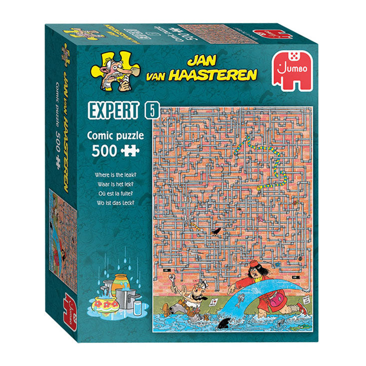 Load image into Gallery viewer, Jan van haasteren legpuzzel expert 05 where is the leak? 500st.
