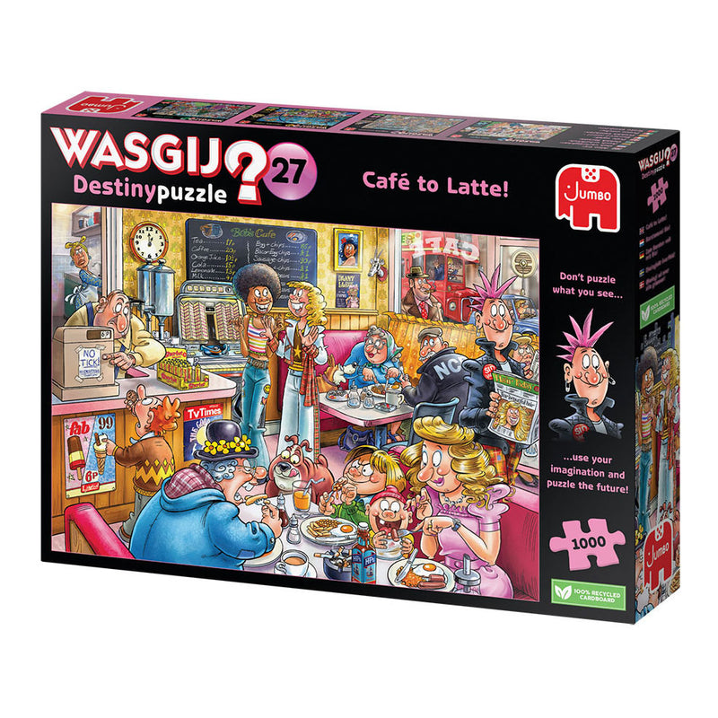 Load image into Gallery viewer, Jumbo wasgij destiny 27 legpuzzel de koffieshop!, 1000st.
