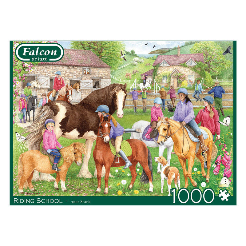 Load image into Gallery viewer, Jumbo falcon legpuzzzel - riding school, 1000st.
