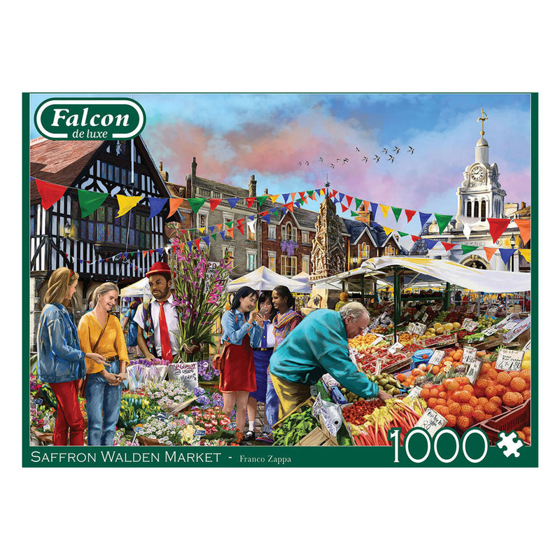 Load image into Gallery viewer, Jumbo falcon legpuzzzel - saffron walden market, 1000st.
