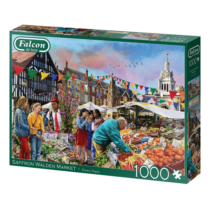 Load image into Gallery viewer, Jumbo falcon legpuzzzel - saffron walden market, 1000st.
